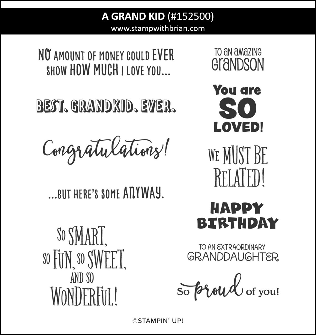 A Grand Kid, Stampin Up! 152500