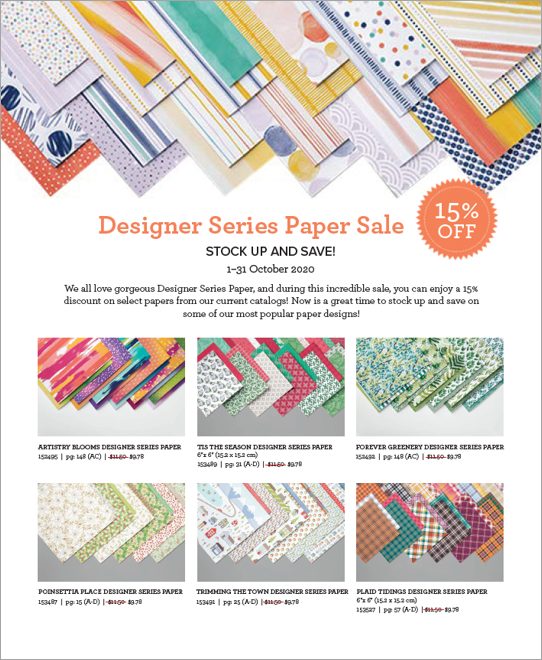 Designer Series Paper Sale