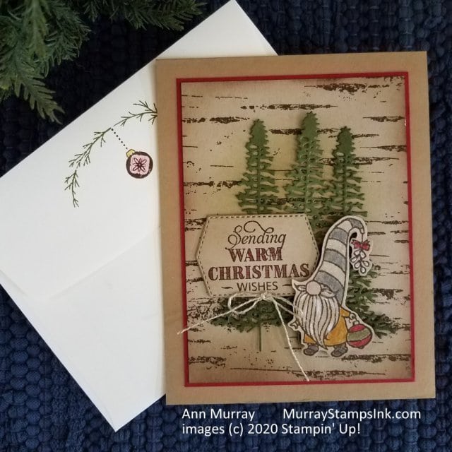 Gnome for the Holidays, Stampin Up!, by Ann Murray