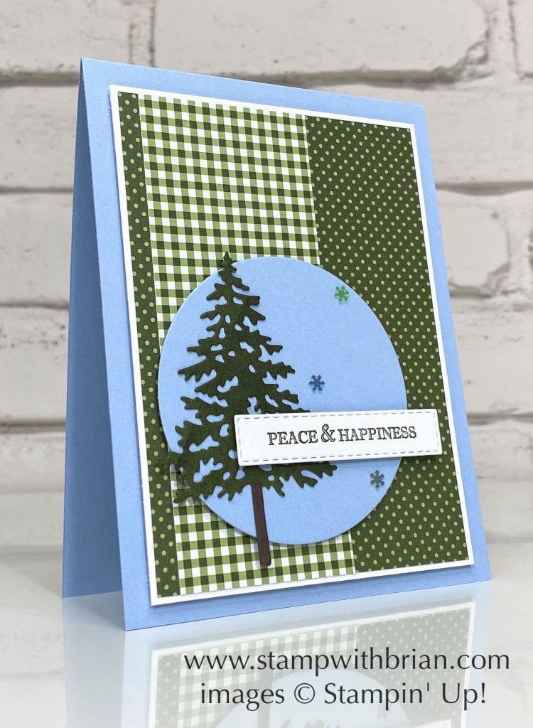 Itty Bitty Christmas, In the Pines, Stampin Up!, Brian King, Christmas card