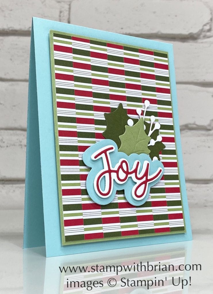Joy Dies, Poinsettia Dies, Stampin Up!, Brian King