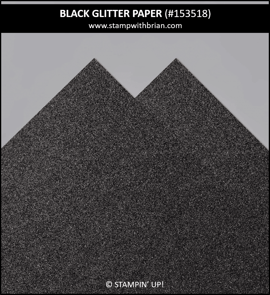 Black Glitter Paper, Stampin Up! 153518