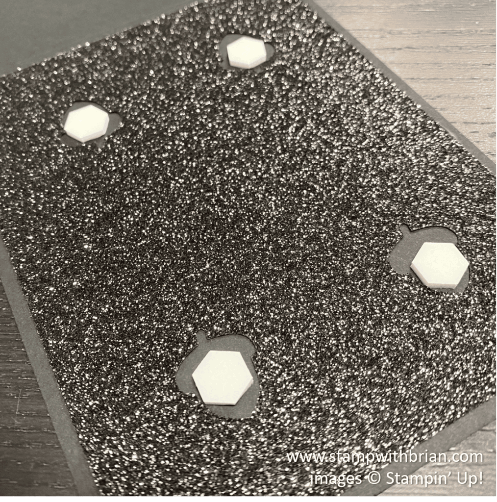 Adding layers on top of glitter paper, Stampin Up!, Brian King, part 2 Adding layers on top of glitter paper, Stampin Up!, Brian King, part 2