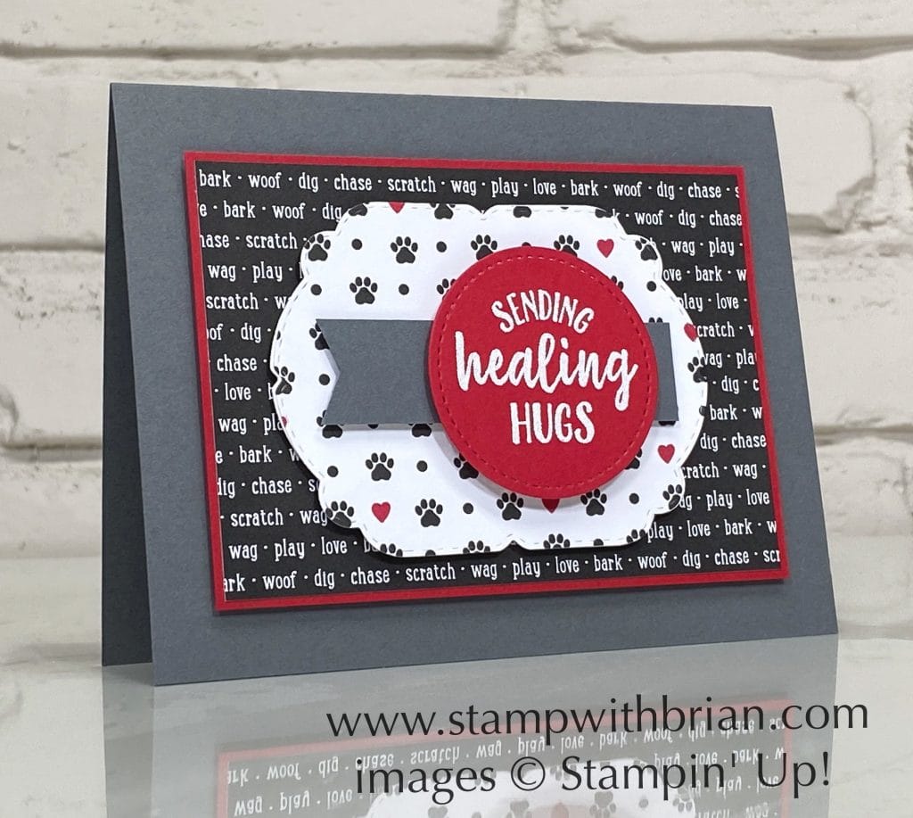 So Sentimental, Playful Pets Designer Series Paper, Stampin Up!, Brian King, pet card So Sentimental, Playful Pets Designer Series Paper, Stampin Up!, Brian King, pet card