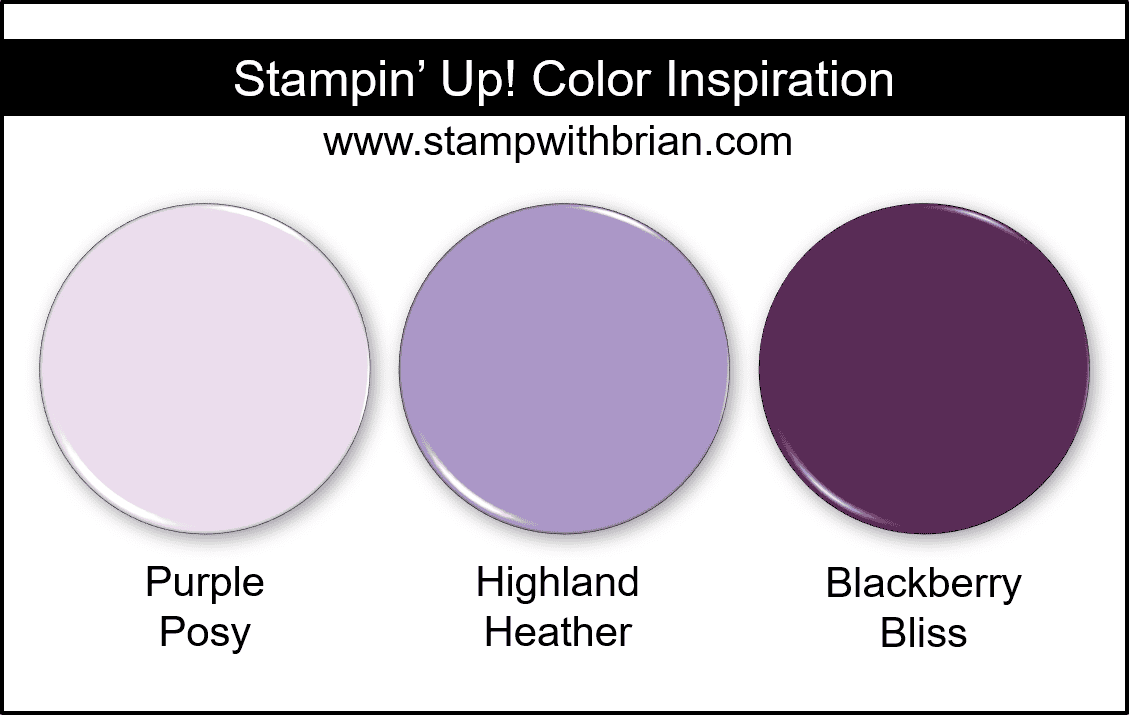 Stampin Up! Color Inspiration - Purple Posy, Highland Heather, Blackberry Bliss Stampin Up! Color Inspiration - Purple Posy, Highland Heather, Blackberry Bliss