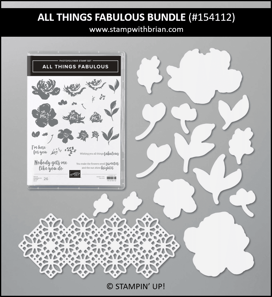 All Things Fabulous Bundle, Stampin Up! 154112