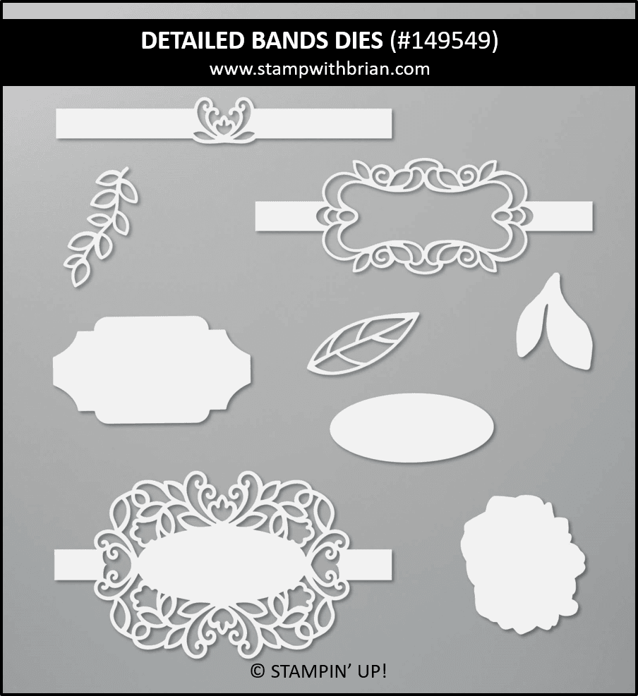 Detailed Bands Dies, Stampin Up! 149549