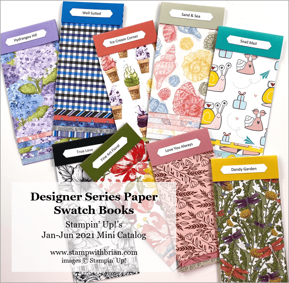 Jan-Jun 2021 Designer Series Paper Swatchbooks, Stampin Up!, Brian King Jan-Jun 2021 Designer Series Paper Swatchbooks, Stampin Up!, Brian King
