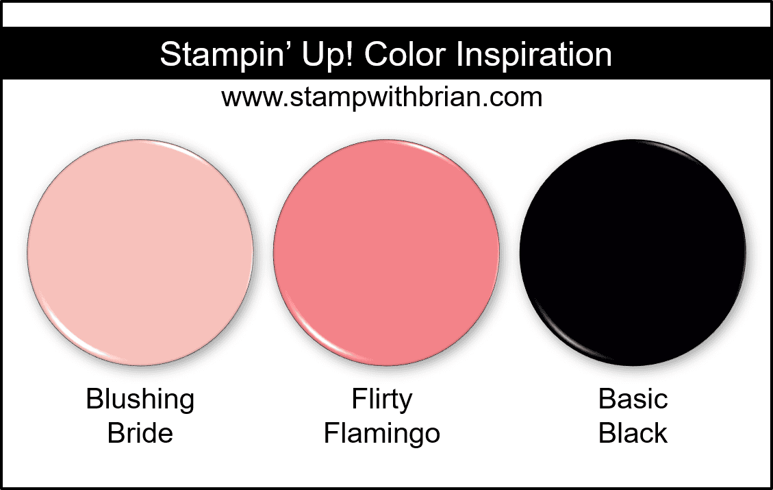 Stampin Up! Color Inspiration - Blushing Bride, Flirty Flamingo, Basic Black Stampin Up! Color Inspiration - Blushing Bride, Flirty Flamingo, Basic Black