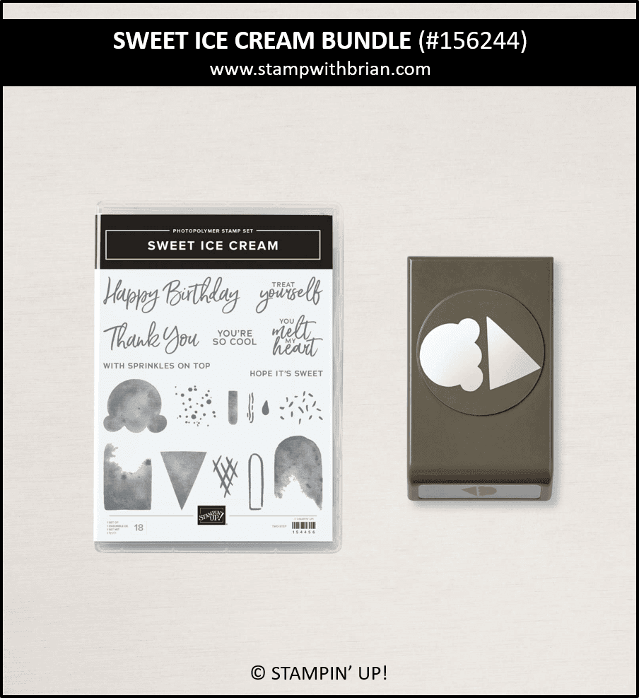 Sweet Ice Cream Bundle, Stampin Up! 156244