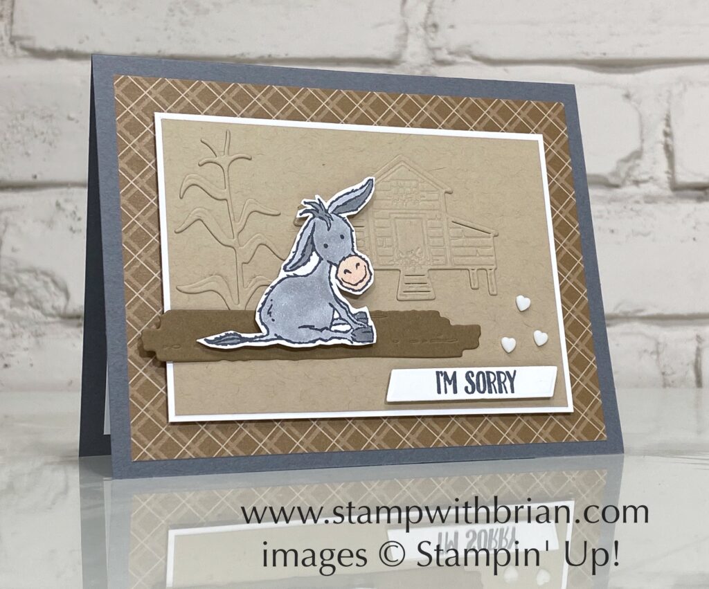 Darling Donkeys, Punch Party, Back on Your Feet, Stampin' Up!, Brian King Darling Donkeys, Punch Party, Back on Your Feet, Stampin' Up!, Brian King