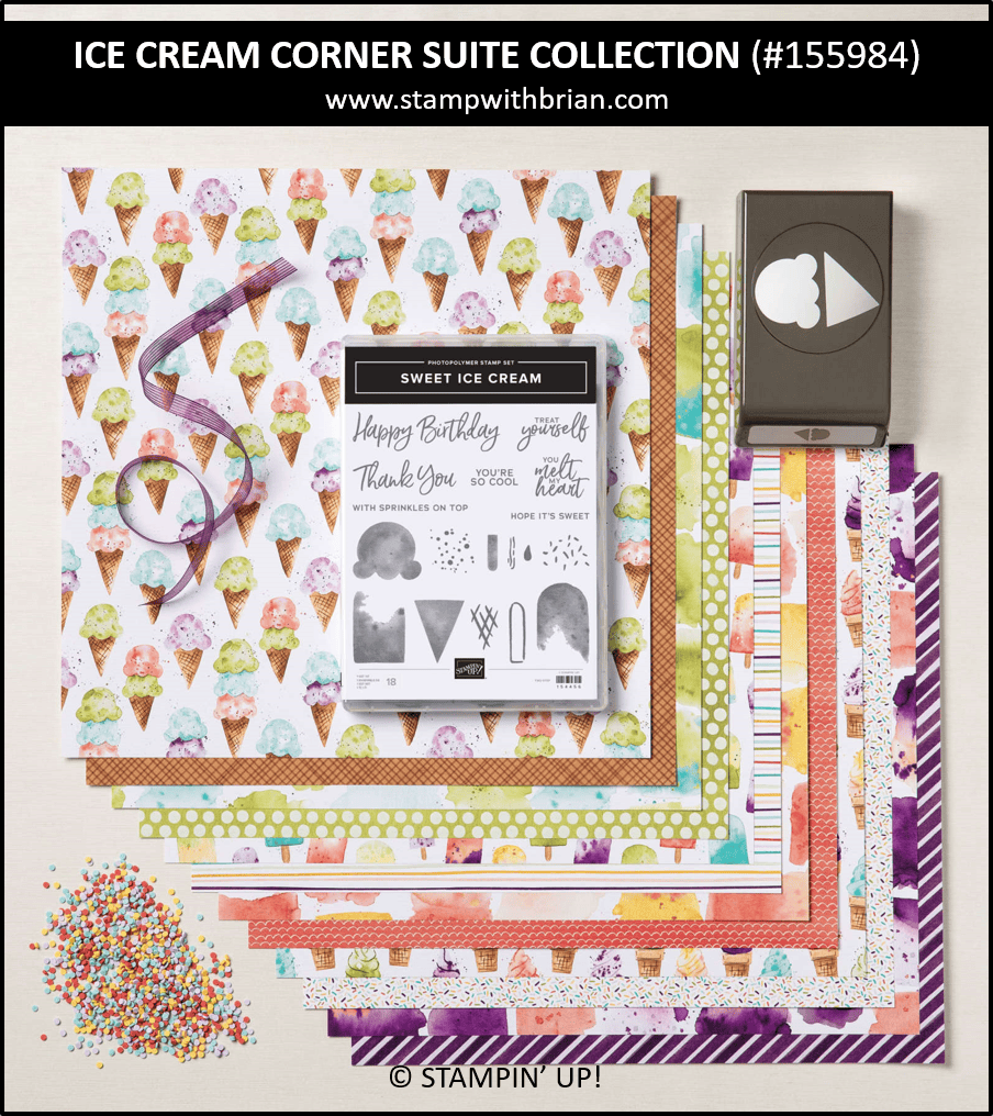 Ice Cream Corner Suite Collection, Stampin Up! 155984 Ice Cream Corner Suite Collection, Stampin Up! 155984