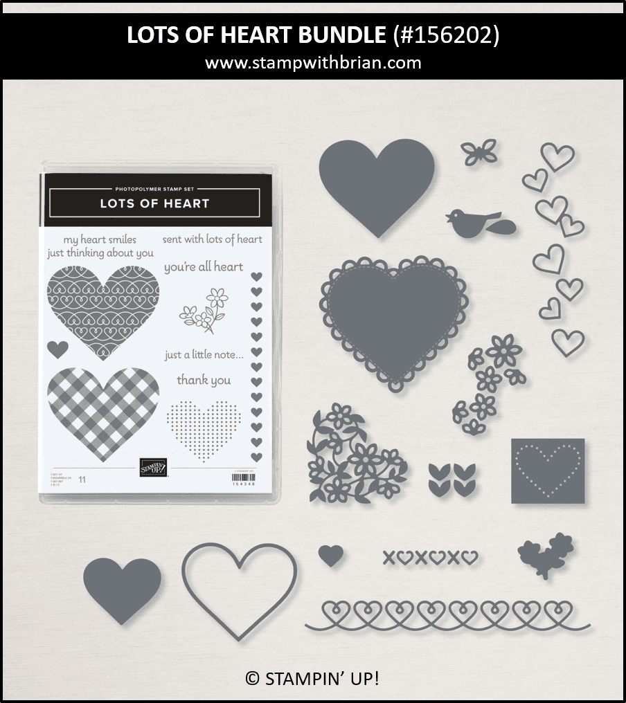 Lots of Heart Bundle, Stampin Up! 156202