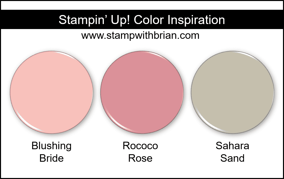 Love You Always Specialty Designer Series Paper, Stampin Up!, 154280 Stampin Up! Color Inspiration - Blushing Bride, Rococo Rose, Sahara Sand