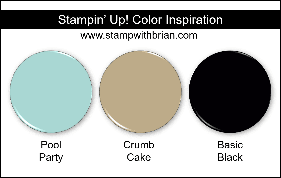 Stampin Up! Color Inspiration - Pool Party, Crumb Cake, Basic Black Stampin Up! Color Inspiration - Pool Party, Crumb Cake, Basic Black