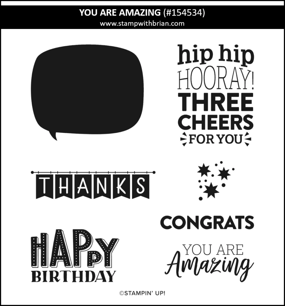 You Are Amazing, Stampin Up!, 154534