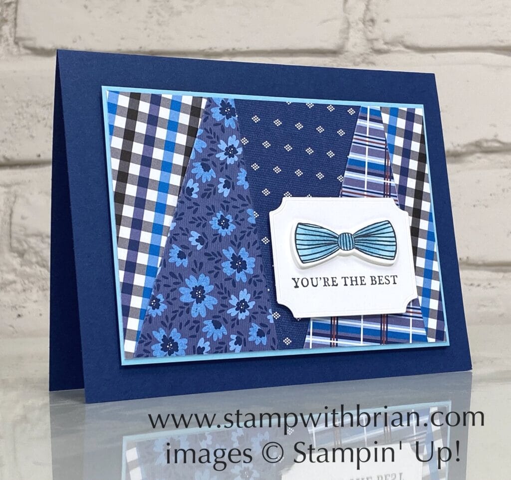 Handsomely Suited, Well Suited, Stampin Up!, Brian King, masculine card