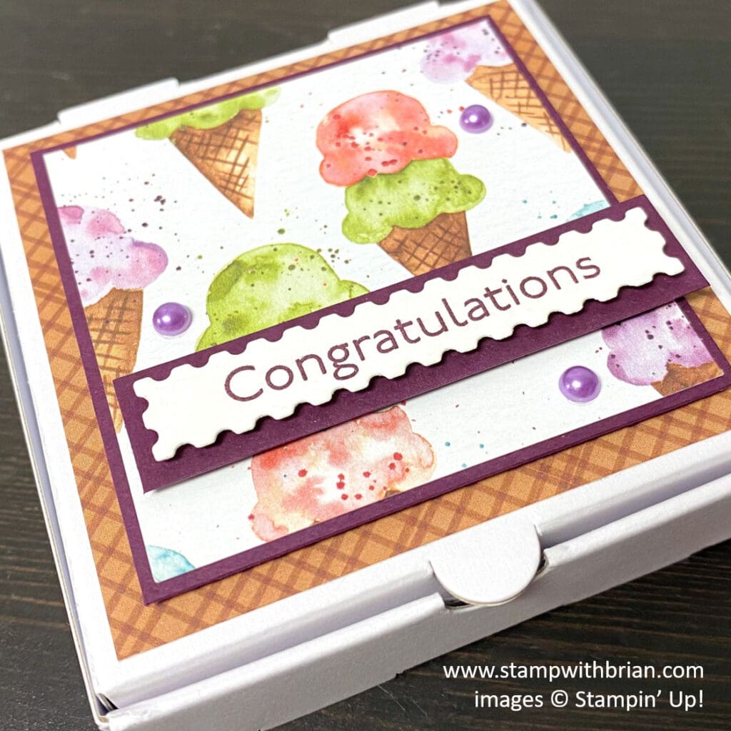 Ice Cream Corner, Art Gallery, Pizza Box, Stampin Up! Brian King
