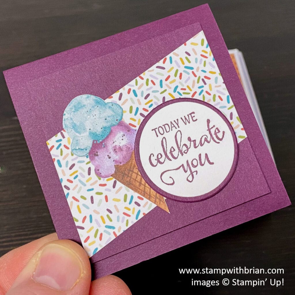 Treasured Medallion, Ice Cream Corner, Art Gallery, Pizza Box, Stampin Up! Brian King
