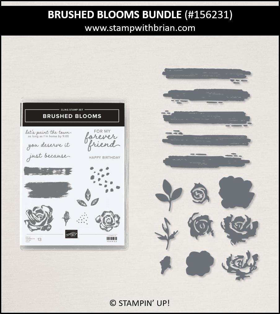 Brushed Blooms Bundle, Stampin Up!, 156231