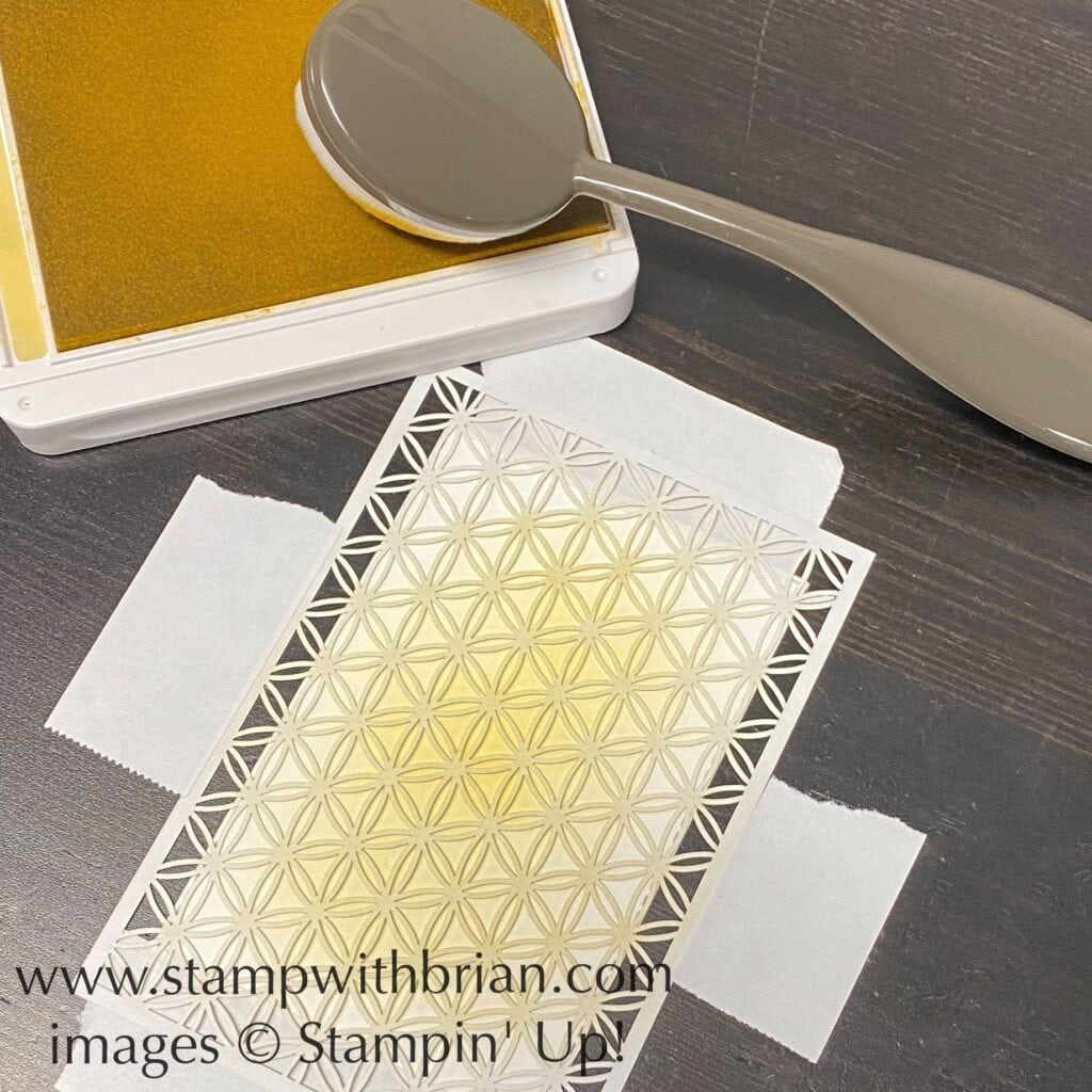 Create a soft pattern with Dandy Laser-Cut Paper and Blending Brush, Stampin Up!, Brian King Create a soft pattern with Dandy Laser-Cut Paper and Blending Brush, Stampin Up!, Brian King