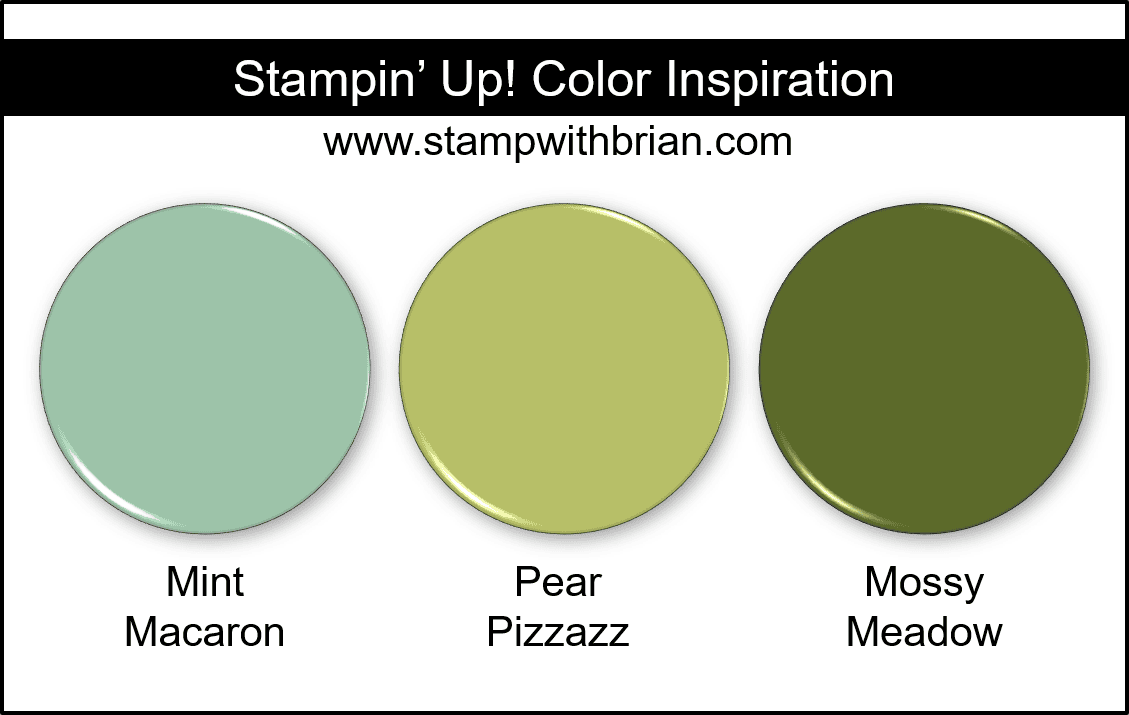 Stampin Up! Color Inspiration - Mint Macaron, Pear Pizzazz, Mossy Meadow Stampin Up! Color Inspiration - Mint Macaron, Pear Pizzazz, Mossy Meadow