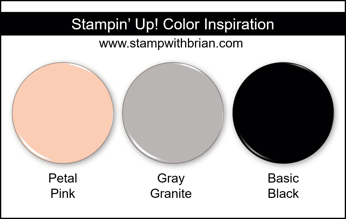 Stampin Up! Color Inspiration - Petal Pink, Gray Granite, Basic Black Stampin Up! Color Inspiration - Petal Pink, Gray Granite, Basic Black