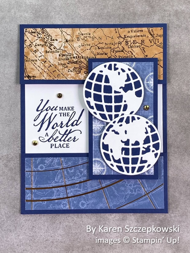 by Karen Szczepkowski, Stampin Up!, swap card 1 by Karen Szczepkowski, Stampin Up!, swap card 1