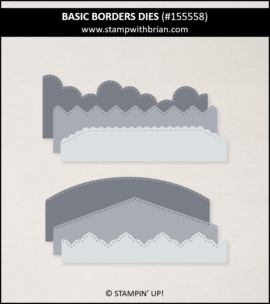 Basic Borders Dies, Stampin Up!, 155558
