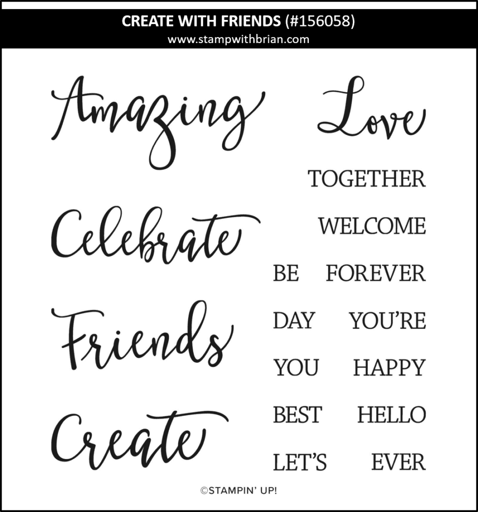 Create with Friends, Stampin Up! 156058