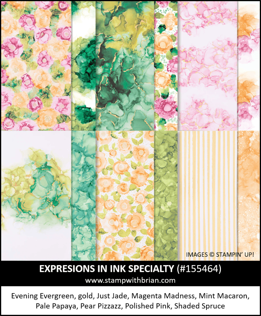 Expressions in Ink Specialty Designer Series Paper, Stampin Up!, 155464