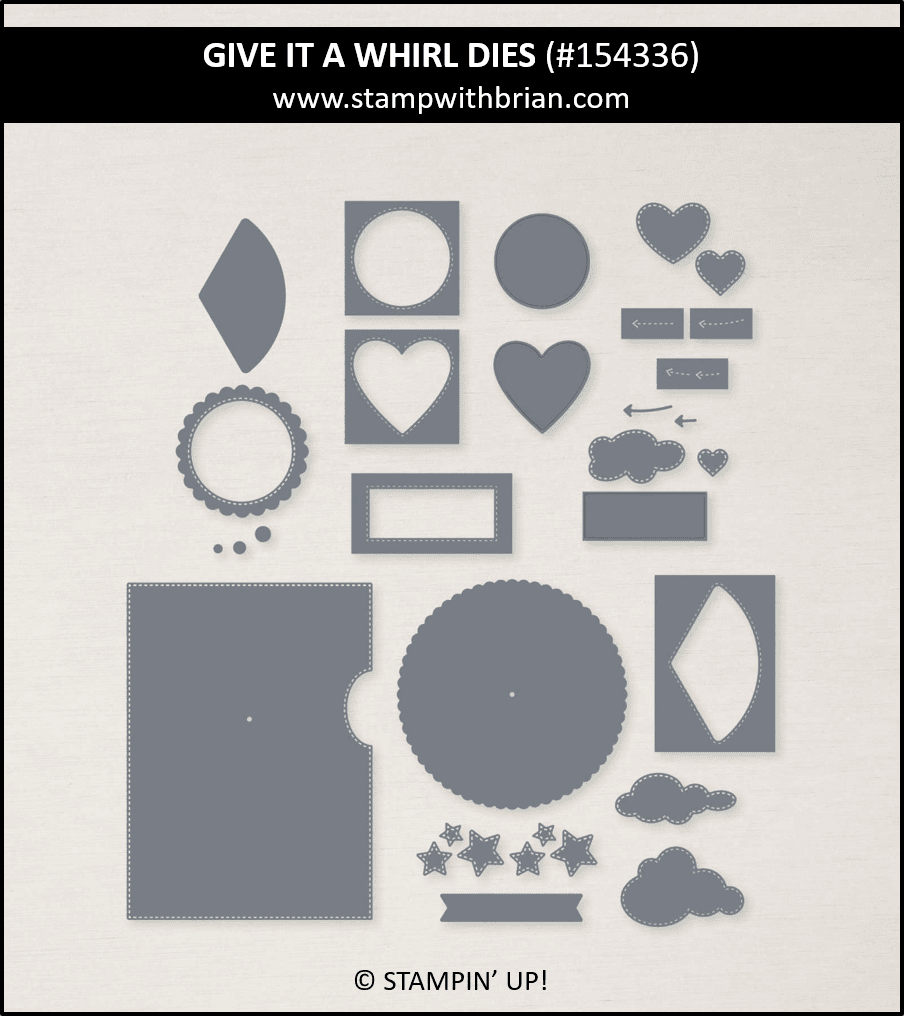 Give it a Whirl Dies, Stampin Up! 154336