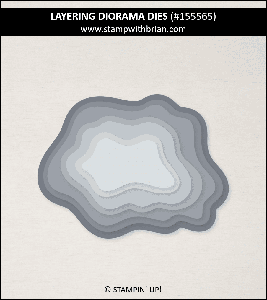 Layering Diorama Dies, Stampin Up! 155565