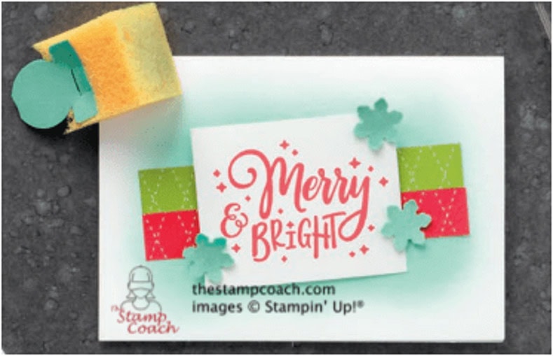 Merry & Bright Notecard by Linda Krueger, Stampin Up!