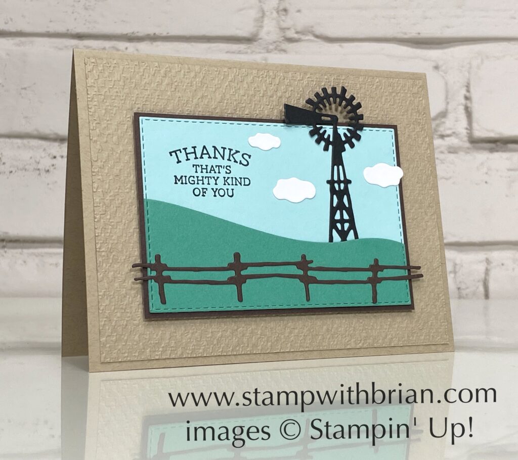 Ride the Range Bundle, Stampin Up!, Brian King, thank you card