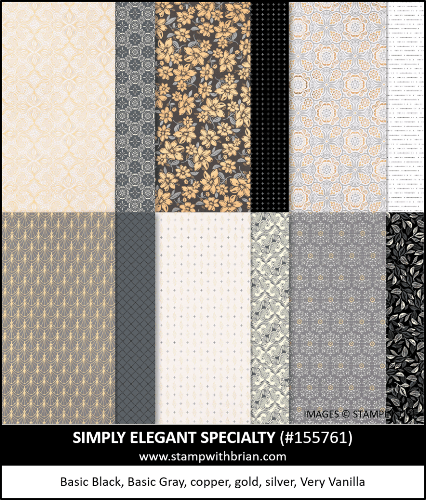 Simply Elegant Specialty Designer Series Paper, Stampin Up!, 155761