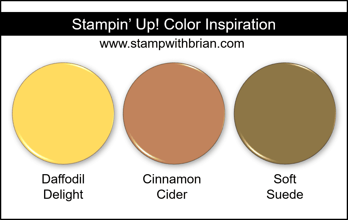 Stampin Up! Color Inspiration - Daffodil Delight, Cinnamon Cider, Soft Suede Stampin Up! Color Inspiration - Daffodil Delight, Cinnamon Cider, Soft Suede