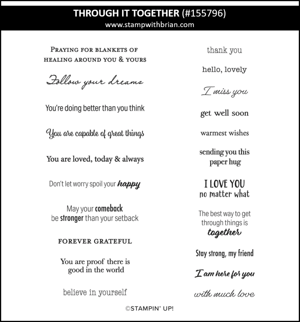 Through It Together, Stampin Up! 155796