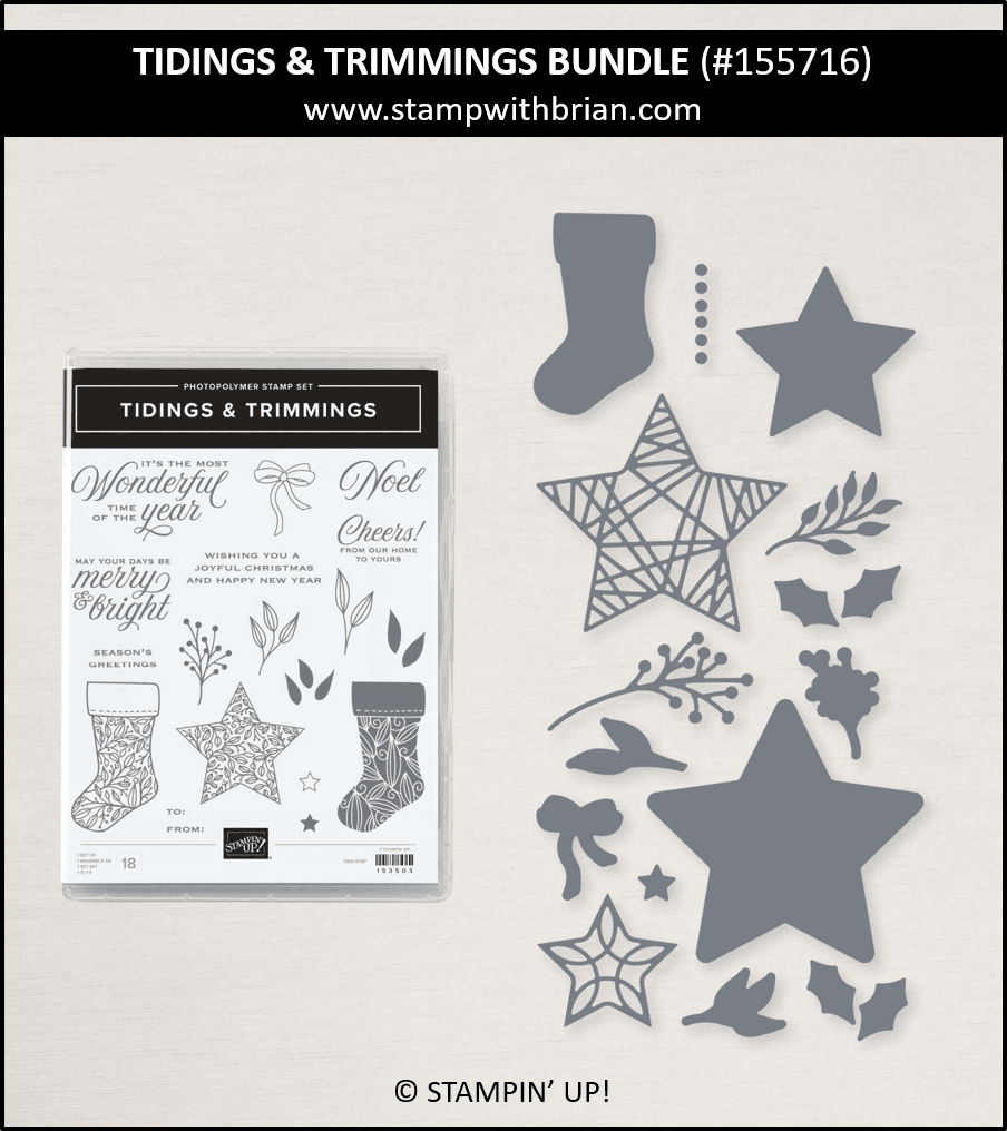 Tidings & Trimmings Bundle, Stampin Up!, 155716