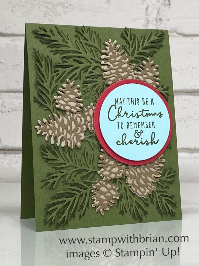 Christmas to Remember Bundle, Stampin Up!, Brian King, Christmas card