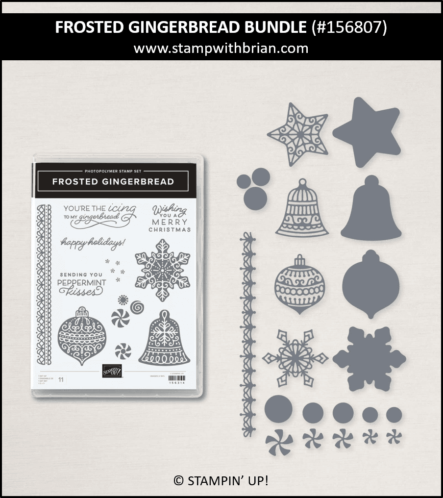 Frosted Gingerbread Bundle, Stampin Up!, 156807