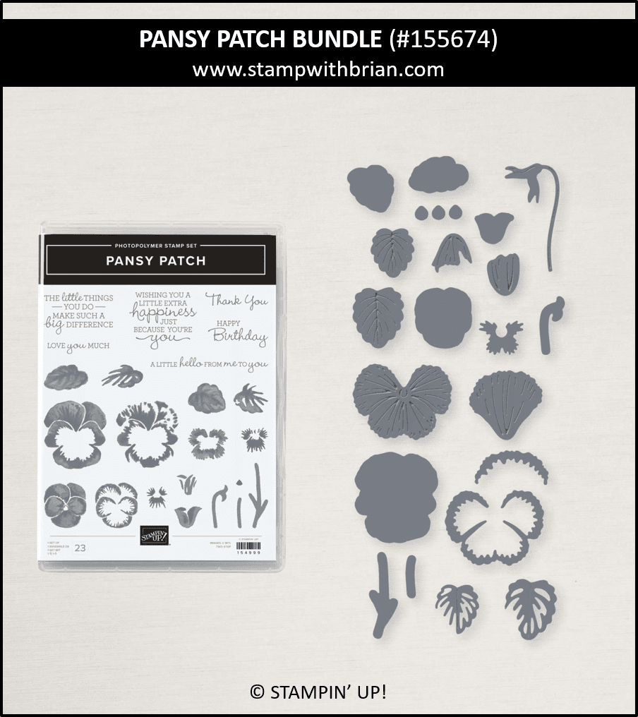 Pansy Patch Bundle, Stampin Up! 155674