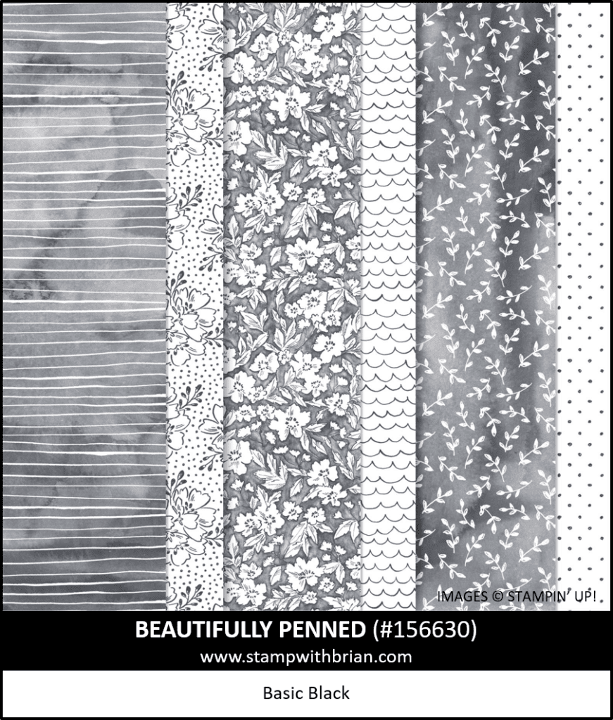 Beautifully Penned Designer Series Paper, Stampin Up! 156630