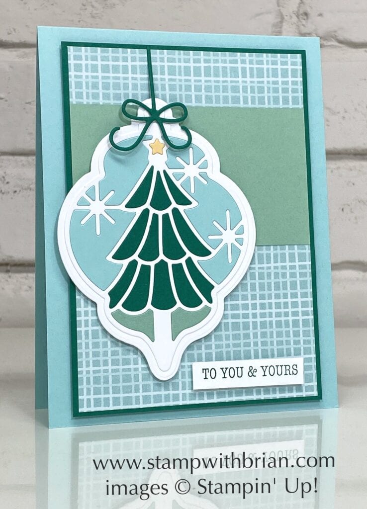 Bright Baubles Bundle, Stampin Up!, Brian King, Christmas card