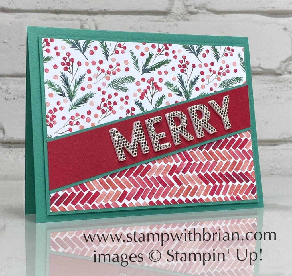 Painted Christmas Designer Series Paper, Be Dazzled Specialty Paper, Playful Alphabet Dies, Stampin Up!, Brian King