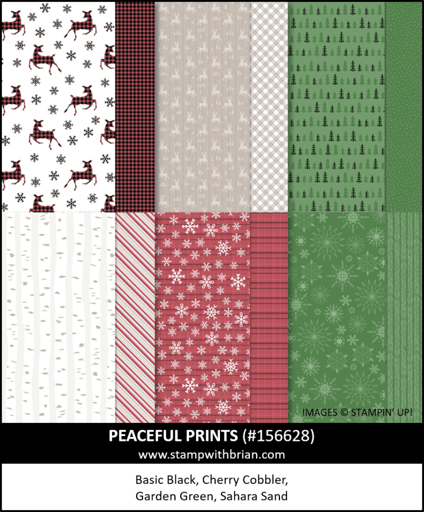 Peaceful Prints Designer Series Paper, Stampin Up! 156628