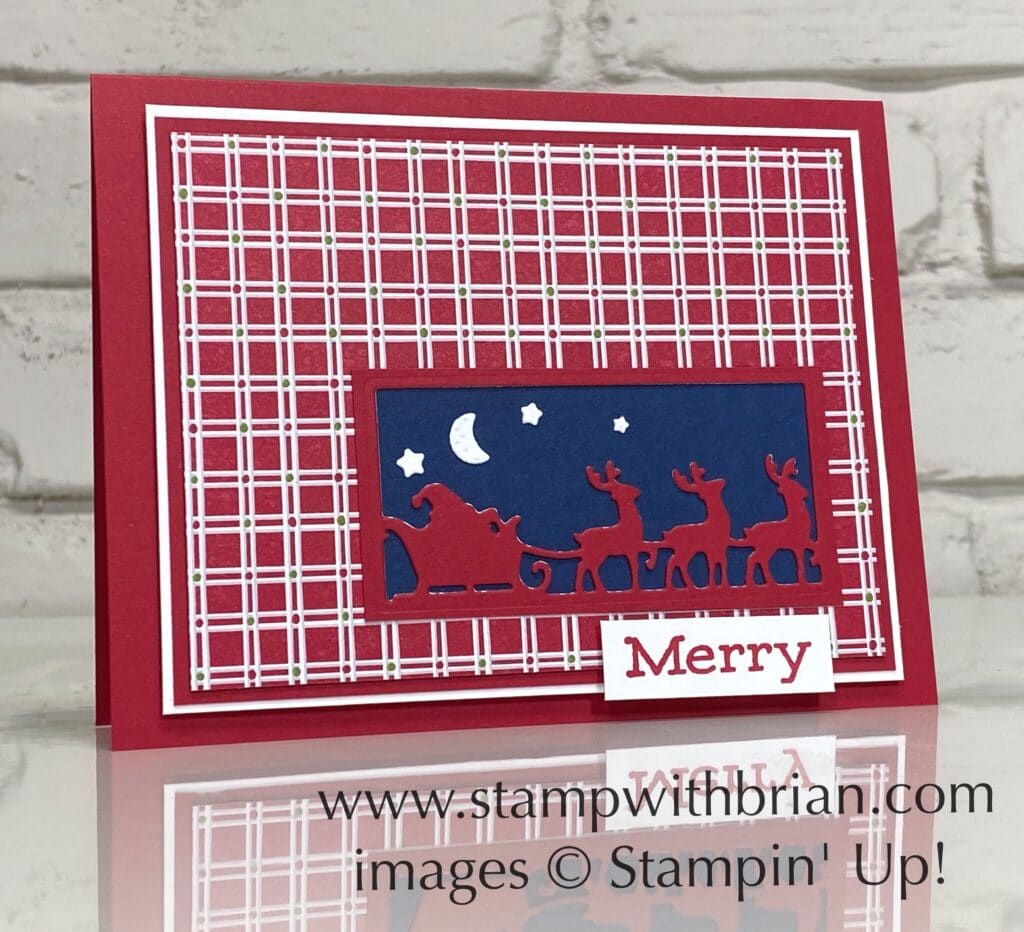 Time of Giving Bundle, Stampin Up!, Brian King, Christmas card
