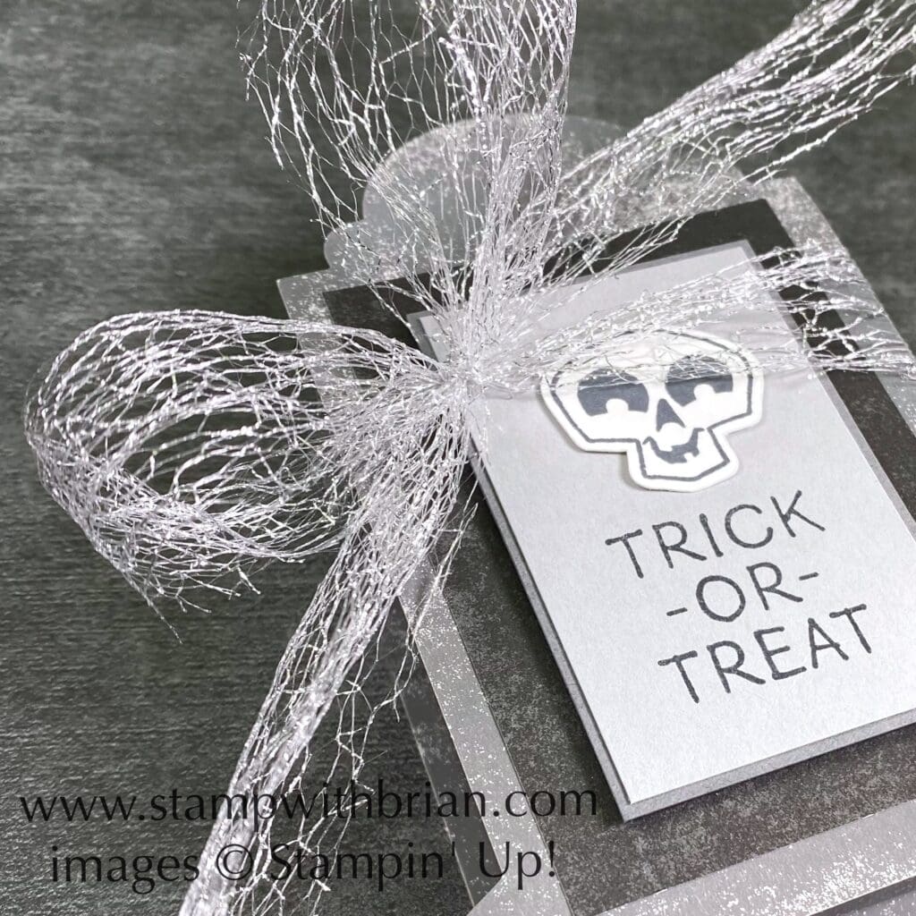 Tombstone Treat Box, Little Delights, Cute Halloween, Metallic Mesh, Stampin Up!, Brian King Tombstone Treat Box, Little Delights, Cute Halloween, Metallic Mesh, Stampin Up!, Brian King