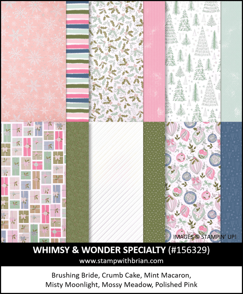 Whimsy & Wonder Specialty Designer Series Paper, Stampin Up! 156329
