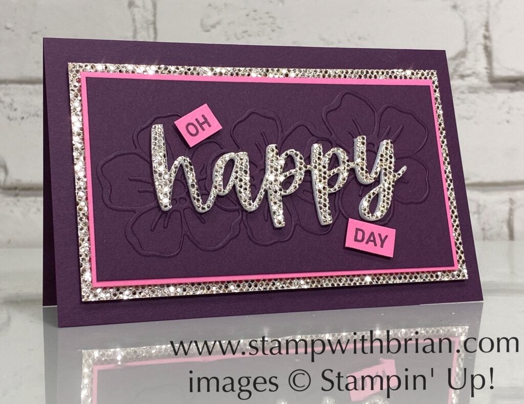 Words of Cheer Bundle, Summer Shadow Dies, Be Dazzling Paper, Stampin Up!, Brian King